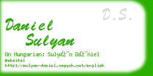 daniel sulyan business card